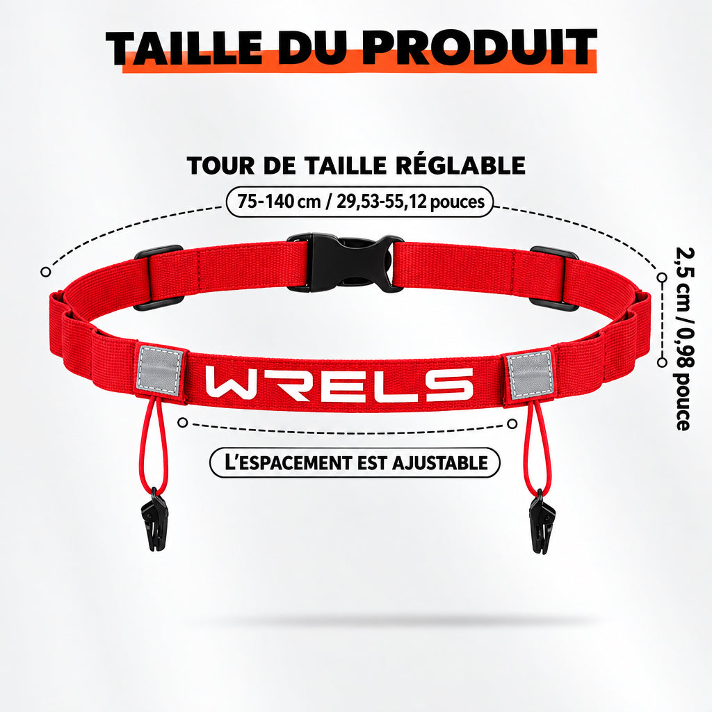Ceinture porte-dossard et porte-gels, vue 2