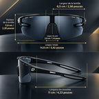 Lunettes de running polarisées UV400, vue 7