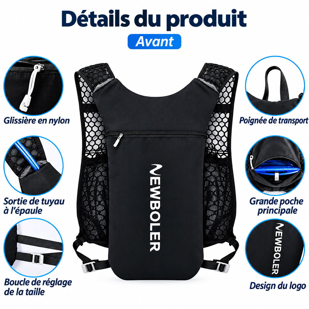 Gilet d'hydratation trail, vue 5